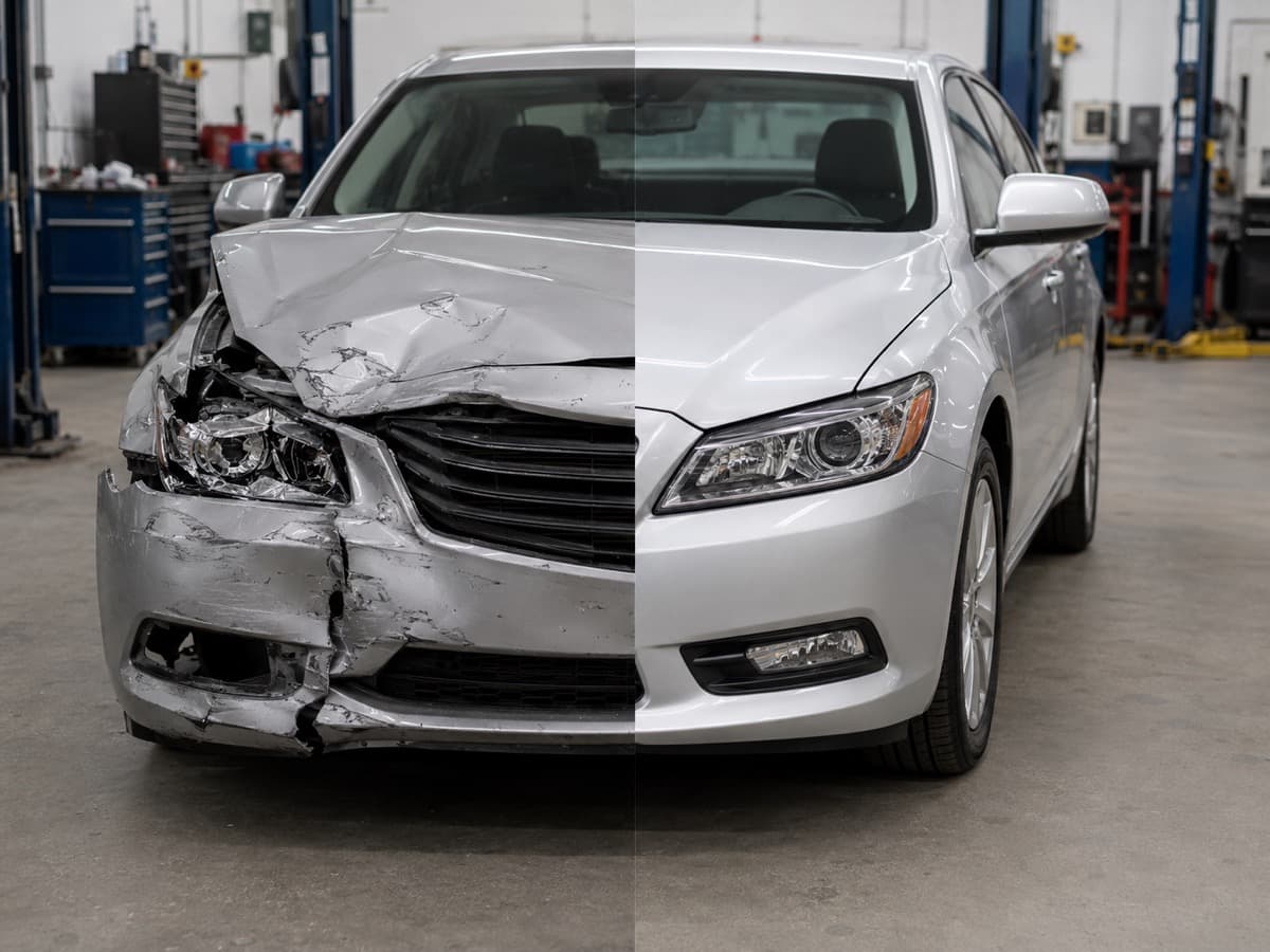 Front-End Rebuild before and after repair